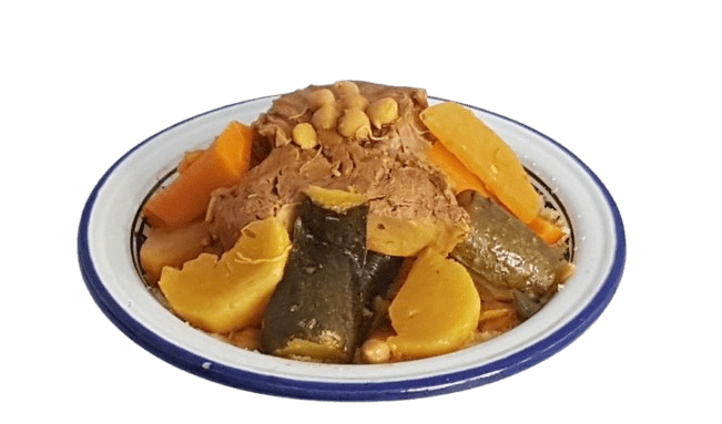 Couscous royale aux légumes de saisons, 3 viandes aux choix