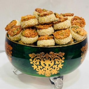 Gateau carre sesame