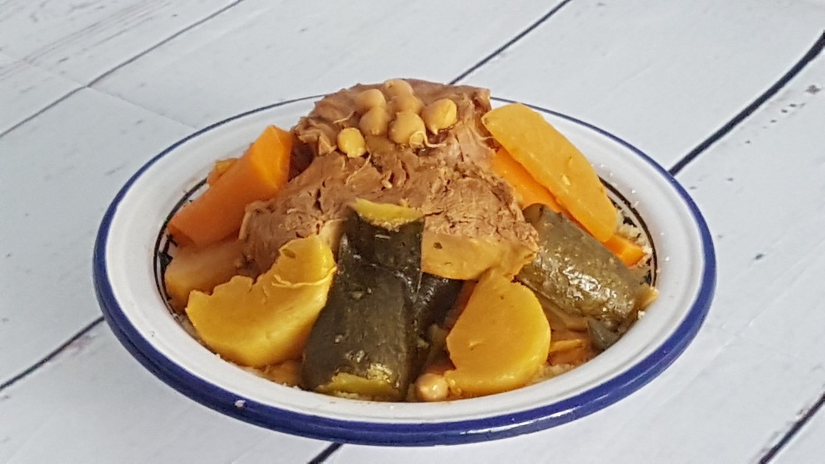 Couscous traditionnel aux légumes de saison et veau