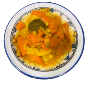 Couscous traditionnel végétarien aux légumes de saison