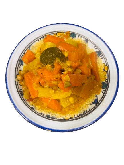Couscous traditionnel végétarien aux légumes de saison