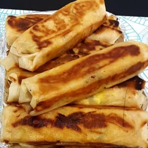 Roulé de kefta ou poulet à la pomme de terre et fromage