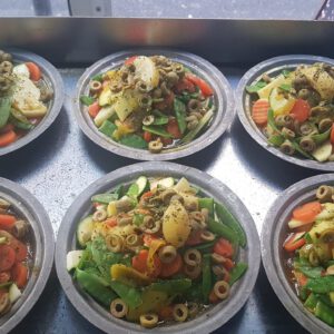 Tajines de poulet aux légumes de saison